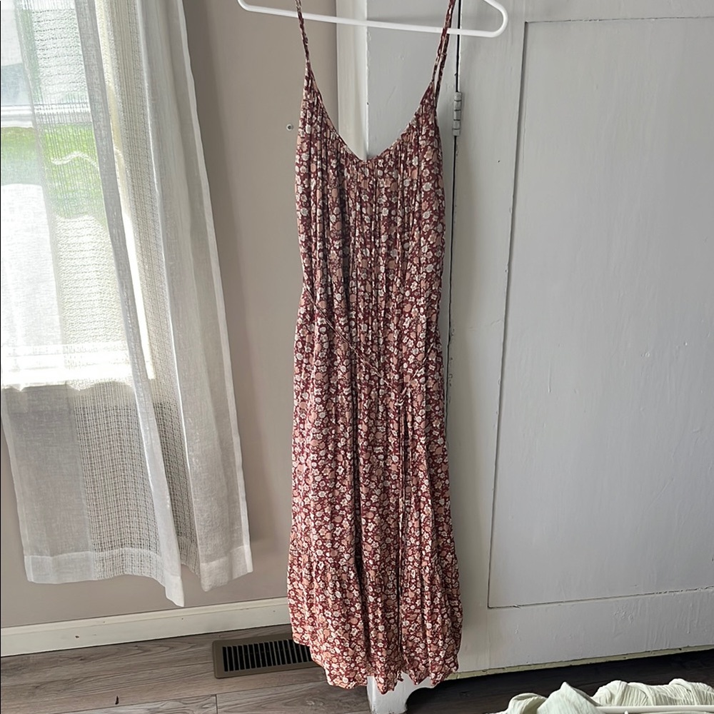 Floral Spaghetti Strap Maxi Dress